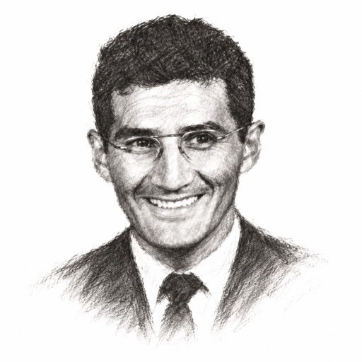 Charcoal portrait of Tom Apostol