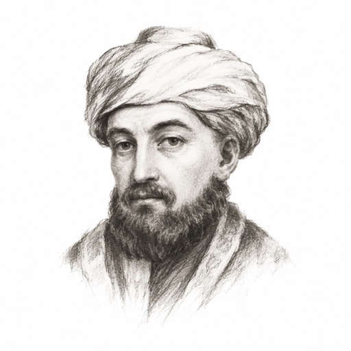 Imagined charcoal portrait of Maimonides